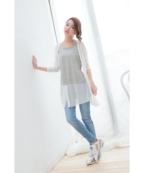 ORENDA（オレンダ）の「經典美型率性水洗牛仔褲（パンツ・レディース・淺藍・S/M/L）」の5枚目の写真