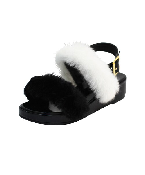 202FACTORY（202ファクトリー）の「FUR SANDAL（その他・レディース・BLACK+BLACK・230/235/240/245）」の4枚目の写真
