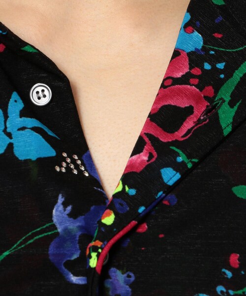 FranCisT_MOR.K.S.（フランシストモークス）の「FranCisT_MOR.K.S./フランシスト モークス/FLOWER SHIRT（トップス・メンズ・WHITE/BLACK・2/3/4）」の5枚目の写真