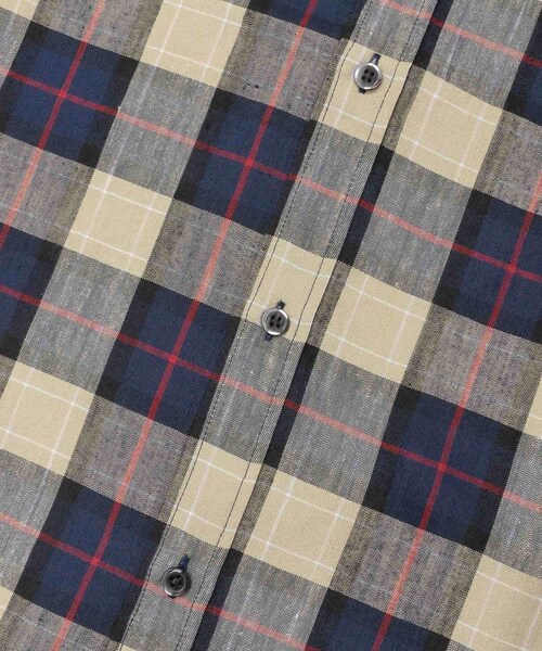 URBAN RESEARCH Sonny Label（アーバンリサーチサニーレーベル）の「クールリネンバンドカラーシャツ（その他・メンズ・ブルーST/カーキ/ナチュラル/ベージュCH・M/L）」の22枚目の写真