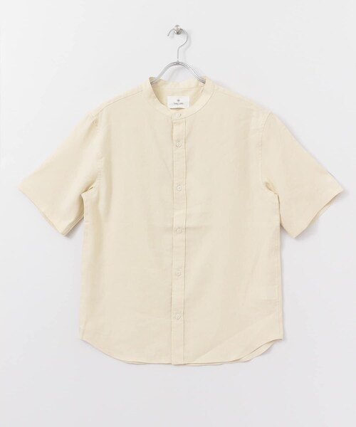 URBAN RESEARCH Sonny Label（アーバンリサーチサニーレーベル）の「クールリネンバンドカラーシャツ（その他・メンズ・ブルーST/カーキ/ナチュラル/ベージュCH・M/L）」の14枚目の写真
