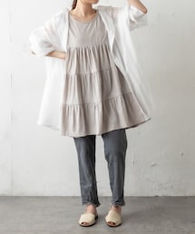 PUAL CE CIN | ティアードノースリーブ(キャミソール)