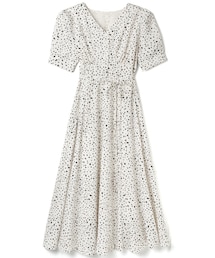 GRL | ダルメシアン柄フロントボタンVネックワンピース(ワンピース)