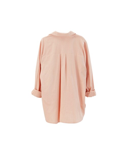 gracegift（グレースギフト）の「好感微秋 韓國嫩色雙口袋襯衫（トップス・レディース・白/粉・F）」の8枚目の写真