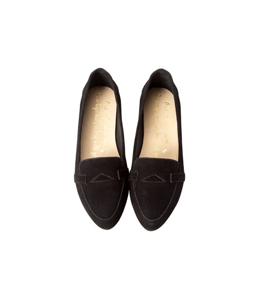 gracegift（グレースギフト）の「幾何拼接絨布莫卡辛便鞋（シューズ・レディース・正紅/黑/棕・35/36/37/38/39/40/41）」の13枚目の写真