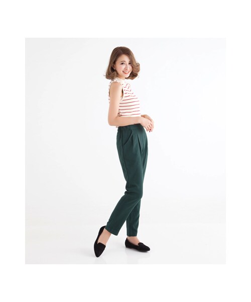 gracegift（グレースギフト）の「幾何拼接絨布莫卡辛便鞋（シューズ・レディース・正紅/黑/棕・35/36/37/38/39/40/41）」の16枚目の写真