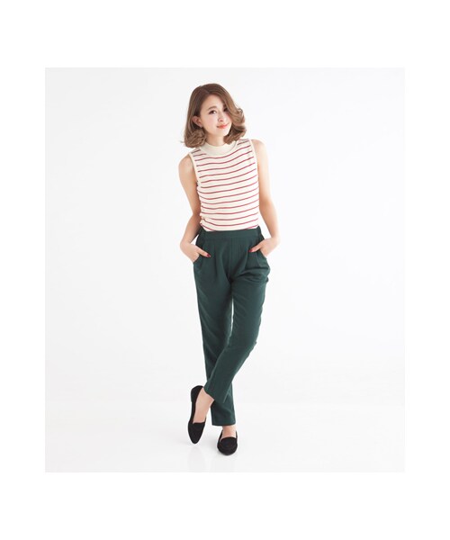 gracegift（グレースギフト）の「幾何拼接絨布莫卡辛便鞋（シューズ・レディース・正紅/黑/棕・35/36/37/38/39/40/41）」の15枚目の写真