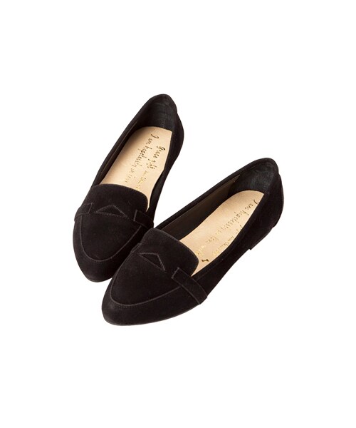 gracegift（グレースギフト）の「幾何拼接絨布莫卡辛便鞋（シューズ・レディース・正紅/黑/棕・35/36/37/38/39/40/41）」の11枚目の写真