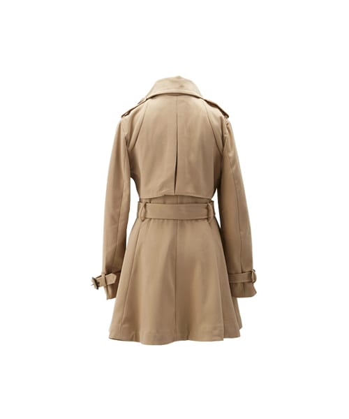 gracegift（グレースギフト）の「英式魅力雙排釦短版風衣（ジャケット/アウター・レディース・卡其・F）」の2枚目の写真