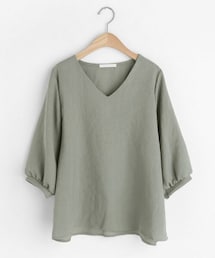 DHOLIC | Vネックパフスリーブブラウス(シャツ/ブラウス)