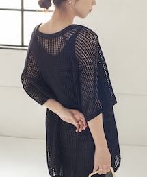 CAPRICIEUX LE'MAGE | コットンメッシュプルオーバー(ニット/セーター)