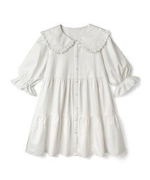 GRL | フリル襟ティアードミニワンピース(ワンピース)