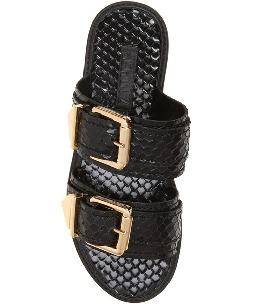 SCHUTZ（シュッツ）の「Shina Buckle Slide Sandal（サンダル・レディース・Black/White・5.5 M/6 M/6.5 M/7 M/7.5 M/8 M/5 M/8.5 M）」の5枚目の写真
