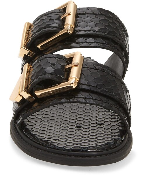 SCHUTZ（シュッツ）の「Shina Buckle Slide Sandal（サンダル・レディース・Black/White・5.5 M/6 M/6.5 M/7 M/7.5 M/8 M/5 M/8.5 M）」の4枚目の写真