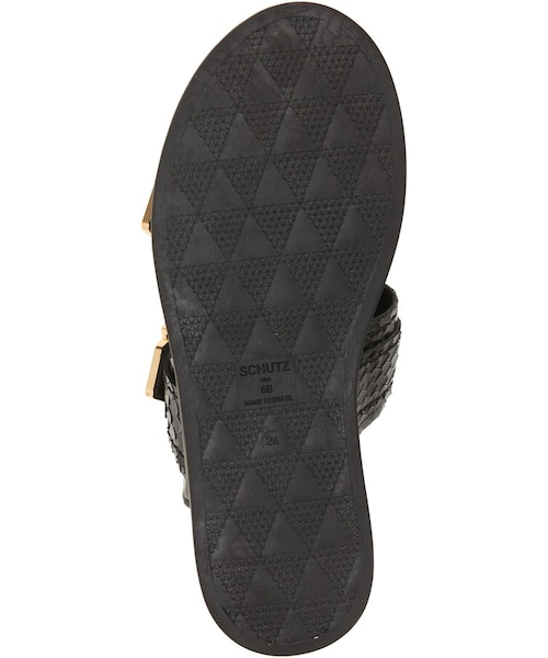 SCHUTZ（シュッツ）の「Shina Buckle Slide Sandal（サンダル・レディース・Black/White・5.5 M/6 M/6.5 M/7 M/7.5 M/8 M/5 M/8.5 M）」の6枚目の写真