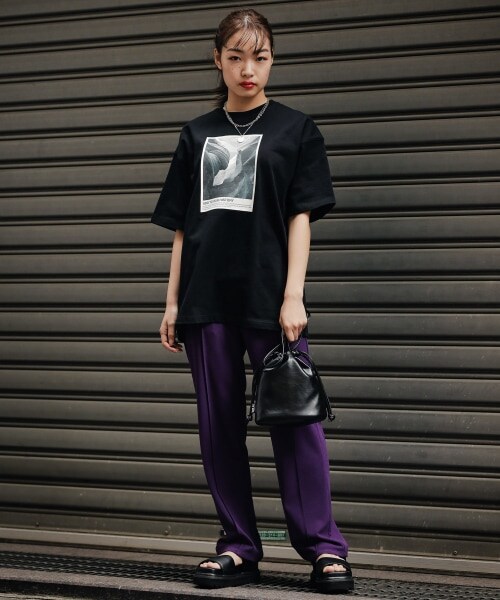 PAGEBOY（ページボーイ）の「【PAGEBOYLIM】カットイージースラックス【WEB先行アイテム】（パンツ・レディース・ゼブラ柄/ブラック/グリーン/パープル・M, L）」の17枚目の写真