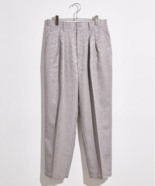 JUNRED(ジュンレッド)の「ジャガード2タックパンツ(パンツ・メンズ・グレー/ブラック・M/S/L)」の2枚目の写真