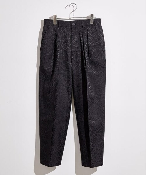 JUNRED(ジュンレッド)の「ジャガード2タックパンツ(パンツ・メンズ・グレー/ブラック・M/S/L)」の1枚目の写真