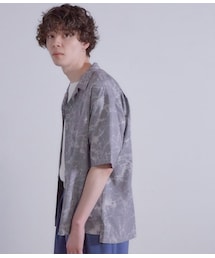 JUNRED（ジュンレッド）の「大理石柄オープンカラーシャツ（トップス・メンズ）」