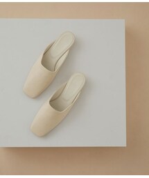 ADAM ET ROPE' | スクエアウェッジヒールミュール(シューズ)