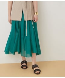 ADAM ET ROPE' | コットンボイルヘムフレアスカート(スカート)