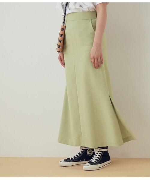 ADAM ET ROPE'（アダムエロペ）の「【セットアップ対応】スリットマーメイドスカート（スカート・レディース・キナリ/キミドリ/ベージュ・36/38）」の3枚目の写真