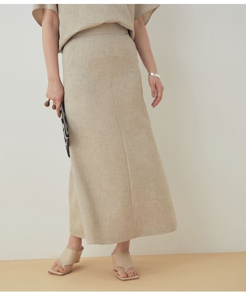 ADAM ET ROPE'（アダムエロペ）の「【セットアップ対応】スリットマーメイドスカート（スカート・レディース・キナリ/キミドリ/ベージュ・36/38）」の2枚目の写真