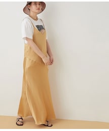 ADAM ET ROPE' | トリアセサテンキャミワンピース(ワンピース/ドレス)