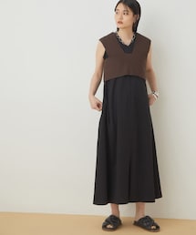 ADAM ET ROPE' | <SETアイテム>レイヤードビスチェワンピース(ワンピース/ドレス)