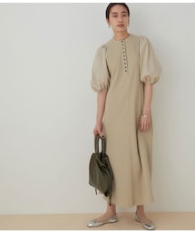 ADAM ET ROPE' | <洗える・追加>【WEB限定】ボタンディテールワンピース(ワンピース/ドレス)