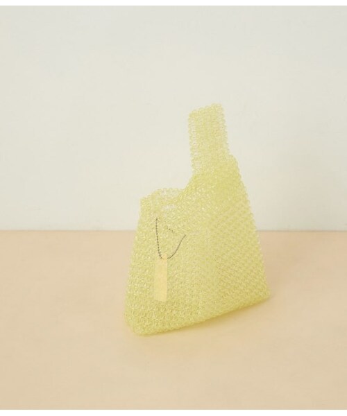 ADAM ET ROPE'(アダムエロペ)の「ビーズミニバッグ(バッグ・レディース・イエロー系/その他4・F)」の1枚目の写真