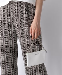 JEANASIS（ジーナシス）の「フェイクレザーポーチBAG（バッグ・ピンク系）」