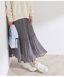 ROPE'（ロペ）の「【洗える】ティアードフレアプリーツスカート（スカート・レディース）」