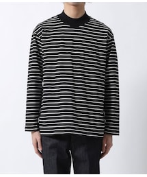 ADAM ET ROPE' | OEコットン ルーズシルエット モックネック ロンT(トップス)