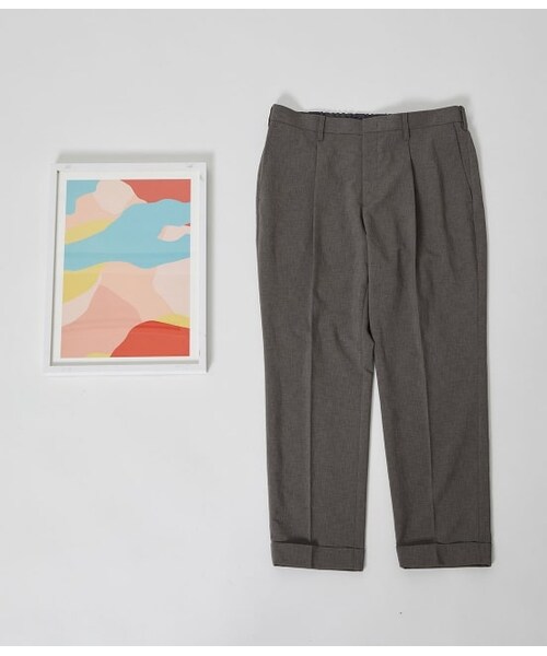 ADAM ET ROPE'(アダムエロペ)の「【RIRANCHA】Quickdry 吸水速乾クロップドパンツ(パンツ・メンズ・ネイビー系3/ベージュ系2・XS/L/S/M)」の1枚目の写真