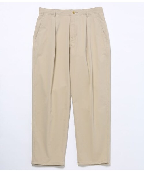 ADAM ET ROPE'（アダムエロペ）の「ドライツイル アンクルテーパードパンツ（パンツ・メンズ・キャメル/ベージュ・M/S/L）」の2枚目の写真