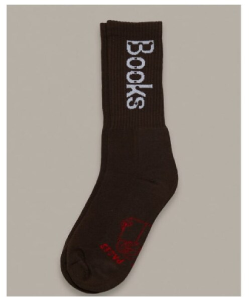 bonjour records（ボンジュールレコーズ）の「【ACTUAL SOURCE】BOOKS ソックス（レッグウェア・レディース・ブラック/ホワイト/ダークブラウン/イエロー・F）」の3枚目の写真