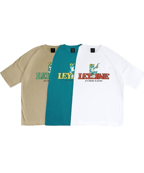 Leyline（レイライン）の「Kaeru tee（Tシャツ/カットソー・レディース・ホワイト/グリーン/ベージュ・S/M/L/XL）」の4枚目の写真
