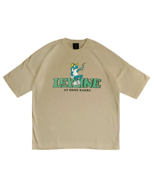 Leyline（レイライン）の「Kaeru tee（Tシャツ/カットソー・レディース・ホワイト/グリーン/ベージュ・S/M/L/XL）」の2枚目の写真