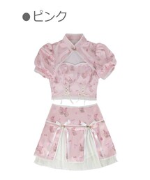Bobon21 | うさぎ柄チャイナ服セットアップ(ワンピース)