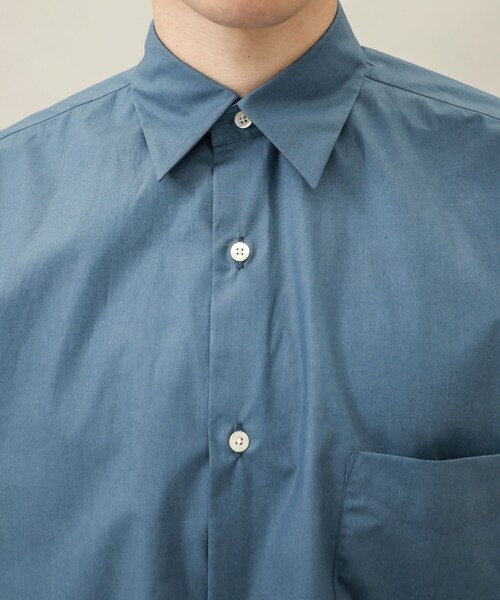 markaware(マーカウェア)の「COMFORT FIT SHIRT S/S(その他・メンズ・GREY/BEIGE/BLUE・1/2)」の6枚目の写真