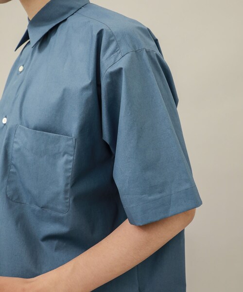 markaware(マーカウェア)の「COMFORT FIT SHIRT S/S(その他・メンズ・GREY/BEIGE/BLUE・1/2)」の8枚目の写真