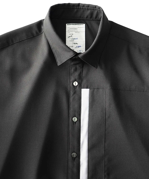 SHAREEF シャリーフ グラフィックプリント 半袖シャツ ブラック 黒 SHAREEF シャリーフ グラフィックプリント 半袖シャツ ブラック 黒