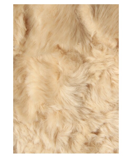 G.V.G.V.（ジーヴィージーヴィー）の「FAUX FUR COLLARLESS COAT（ジャケット/アウター・レディース・BEIGE/BLACK・34/36）」の8枚目の写真