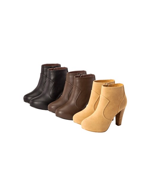 gracegift（グレースギフト）の「流線質感高跟踝靴（シューズ・レディース・咖/駝・35/36/37/38/39/40/41）」の20枚目の写真