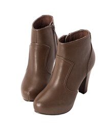 gracegift | 流線質感高跟踝靴(シューズ)