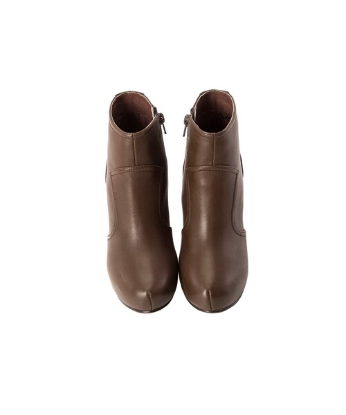 gracegift（グレースギフト）の「流線質感高跟踝靴（シューズ・レディース・咖/駝・35/36/37/38/39/40/41）」の3枚目の写真