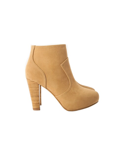 gracegift（グレースギフト）の「流線質感高跟踝靴（シューズ・レディース・咖/駝・35/36/37/38/39/40/41）」の12枚目の写真