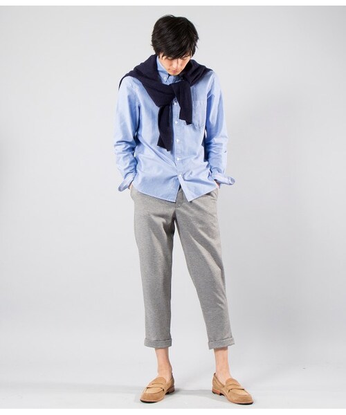 JUNRED（ジュンレッド）の「カット9分丈パンツ（パンツ・メンズ・グレー/ネイビー・1/2/0）」の14枚目の写真