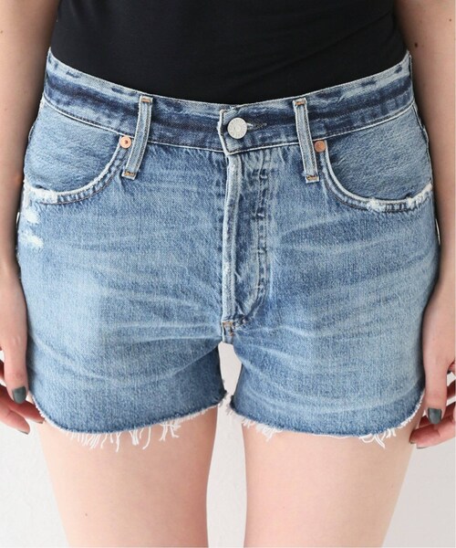 MUSE de Deuxieme classe（ミューズデドゥーズィエムクラス）の「ショートパンツ（パンツ・ブルー A/(045)/25/在庫なし/26/取り寄せ/27）」の8枚目の写真